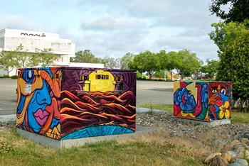 Envoltura de Transformer por artista local
